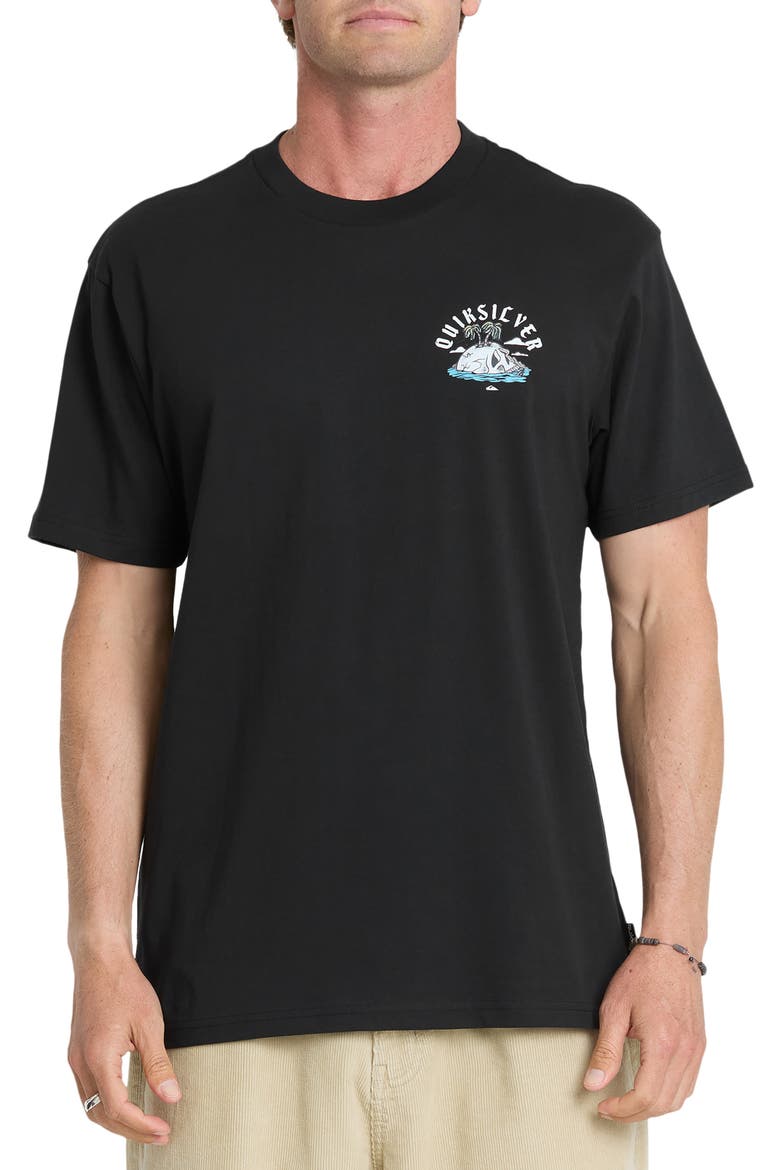 Skull Rock Graphic T-Shirt, Main, color, BLACK