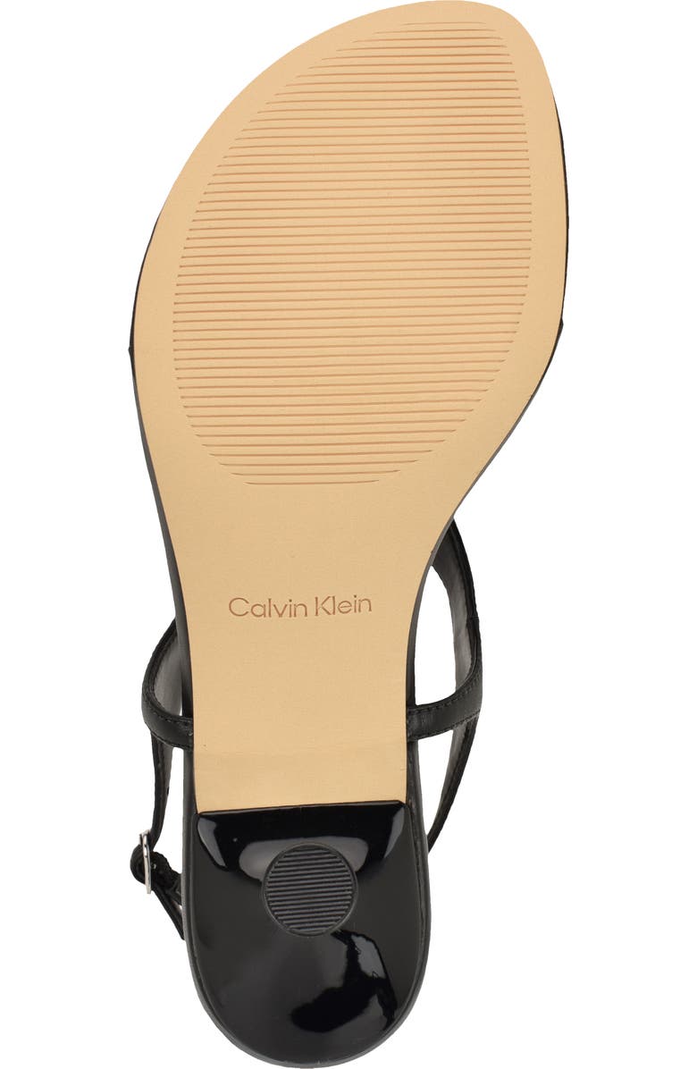 Calvin Klein Portia Ankle Strap Sandal, Alternate, color, Black
