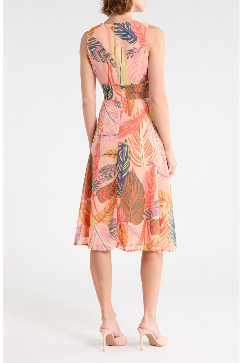 Olive Midi Dress, Alternate, color, PEACH SUNSET