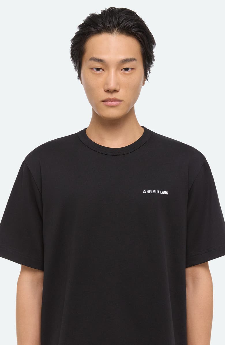 Helmut Lang Plastic Logo Cotton Graphic T-Shirt, Alternate, color, Black