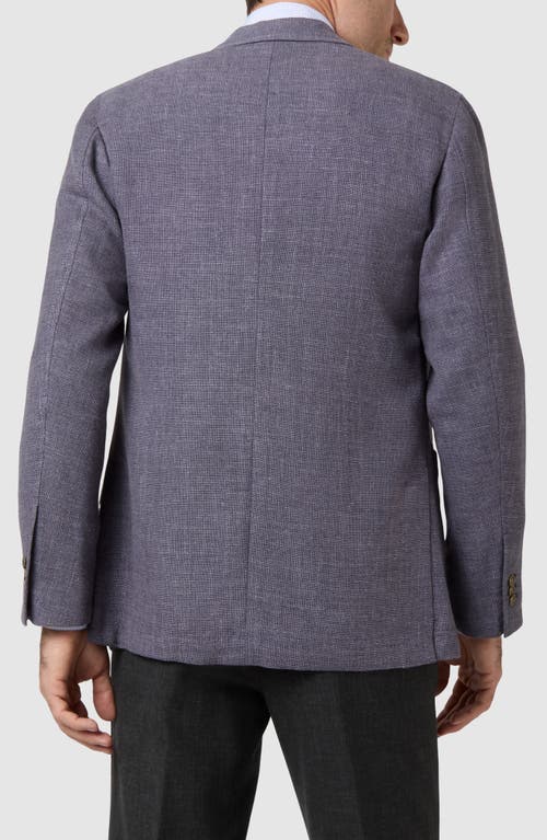 Sid Mashburn Ghost Melange Wool & Linen Blend Sport Coat In Twilight Hopsack