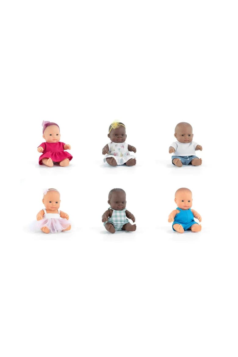 Set 6 Dolls 8 1/4'' Dressed - My Friends & Me, Main, color, Multi