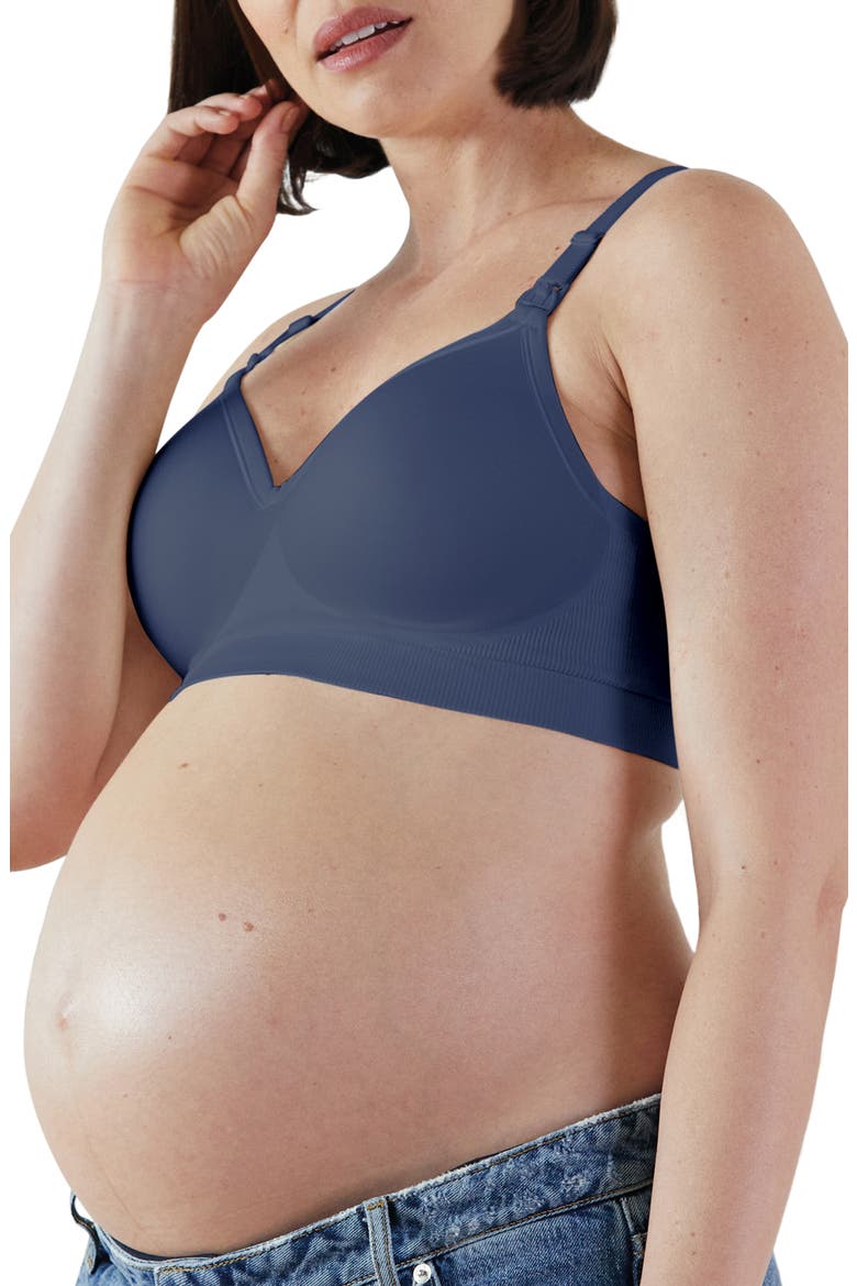 Plunge Wireless Maternity/Nursing Bra, Alternate, color, DUSK