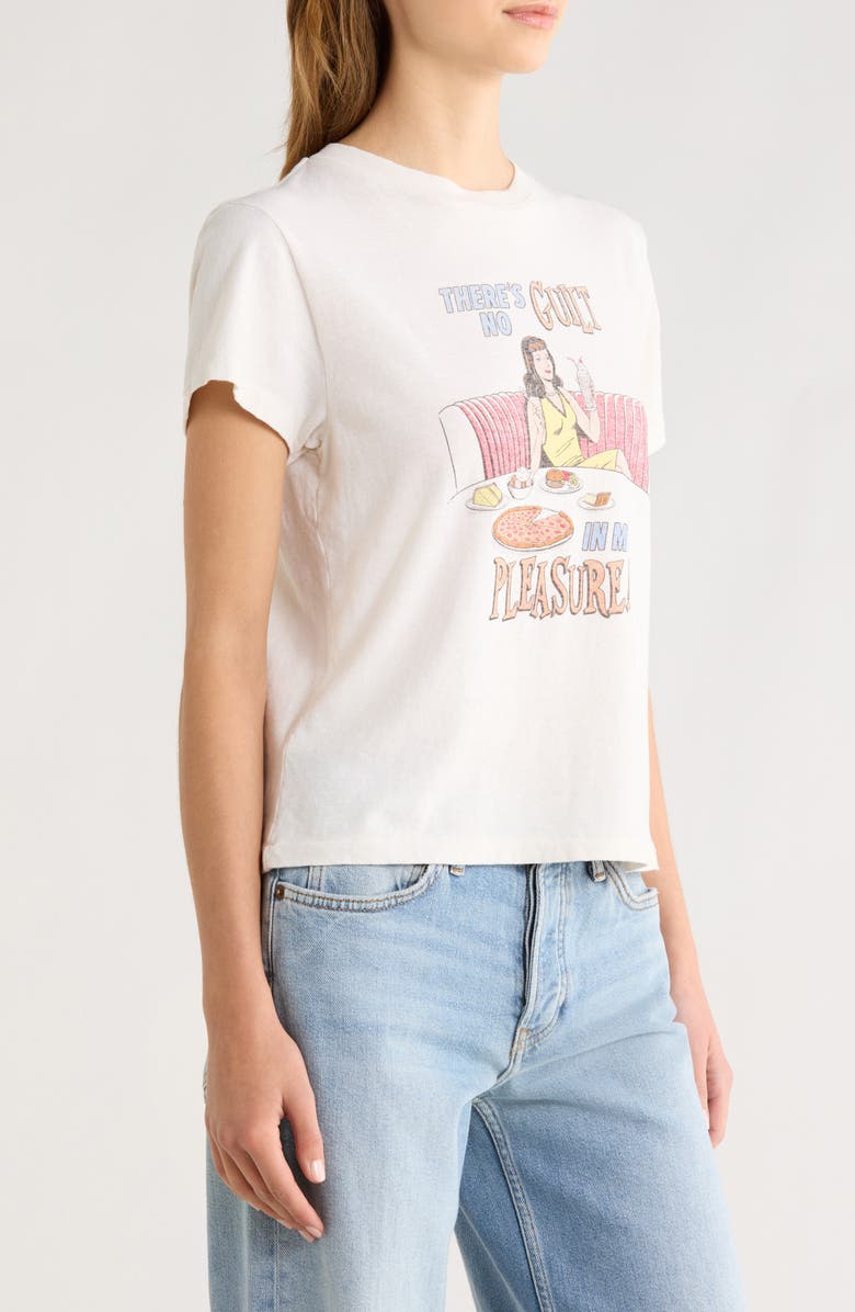 Re/Done Pleasure Graphic T-Shirt, Alternate, color, Vintage White