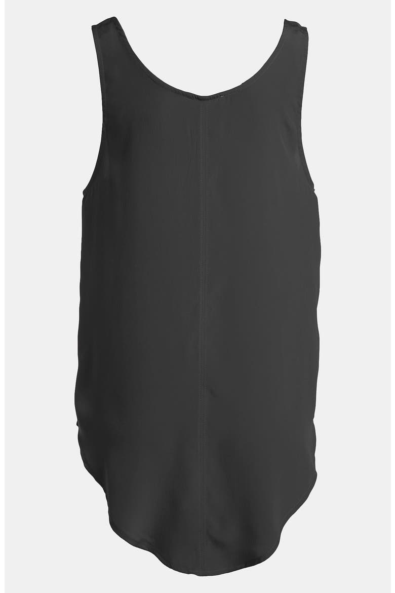 Shirttail Tank, Alternate, color, BLACK