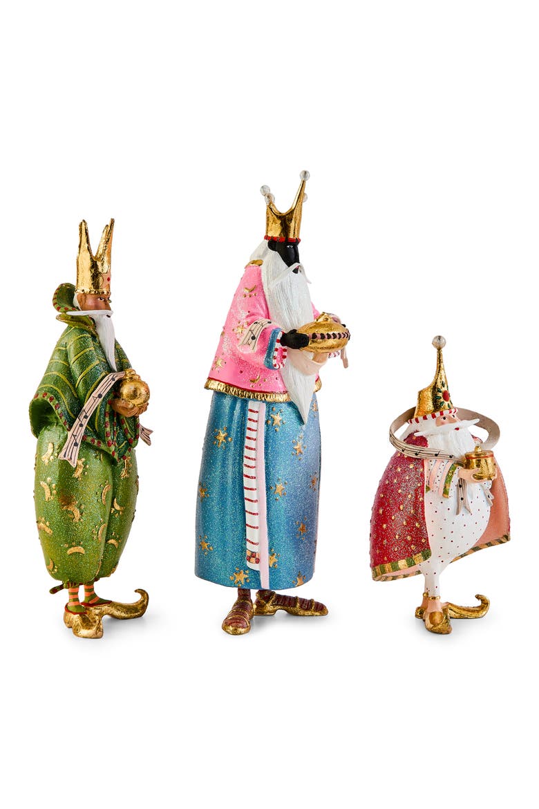 Patience Brewster Nativity Wisemen Decorations, Alternate, color, MULTI