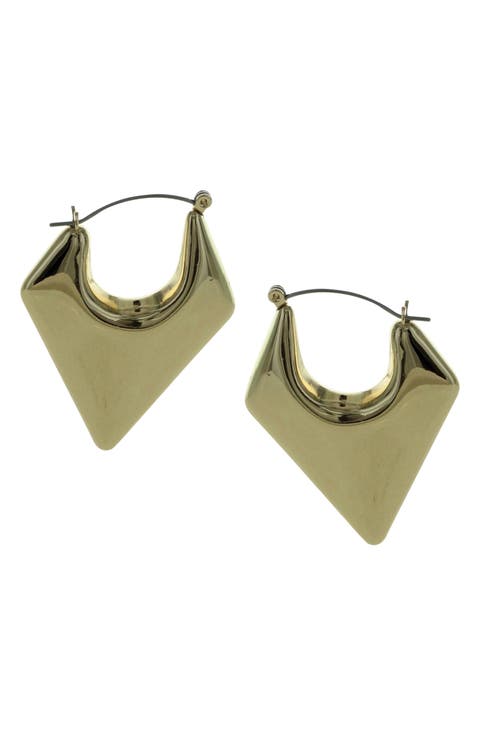 Aria Geometric Hoop Earrings