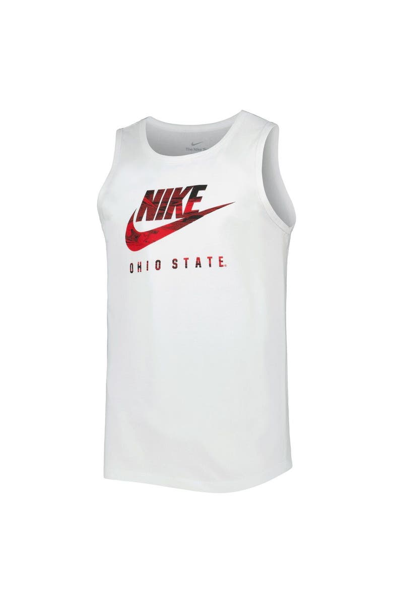 Nike Men's Nike White Ohio State Buckeyes Spring Break Futura Performance Tank Top, Alternate, color, 