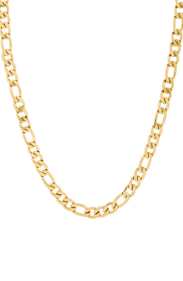 Brook and York Men's Figaro Chain Necklace, Main, color, Gold