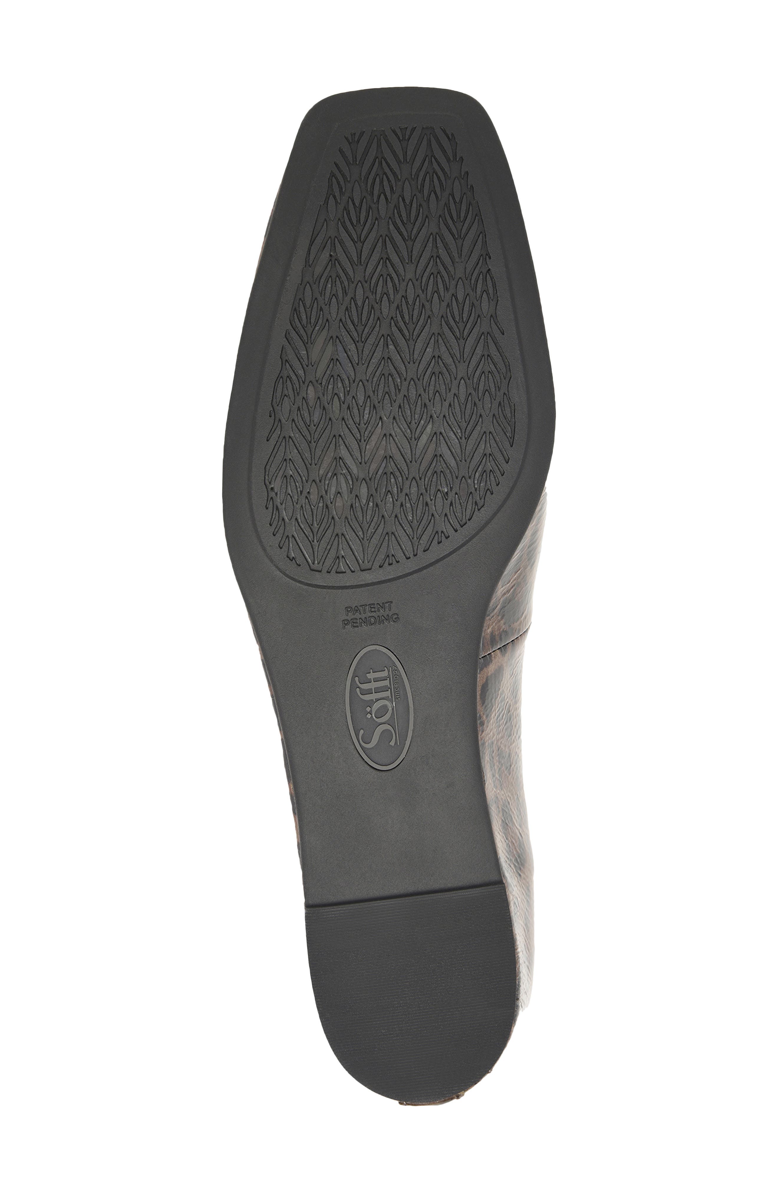 Poppy Square Toe Flat, Alternate, color, TAUPE PATENT