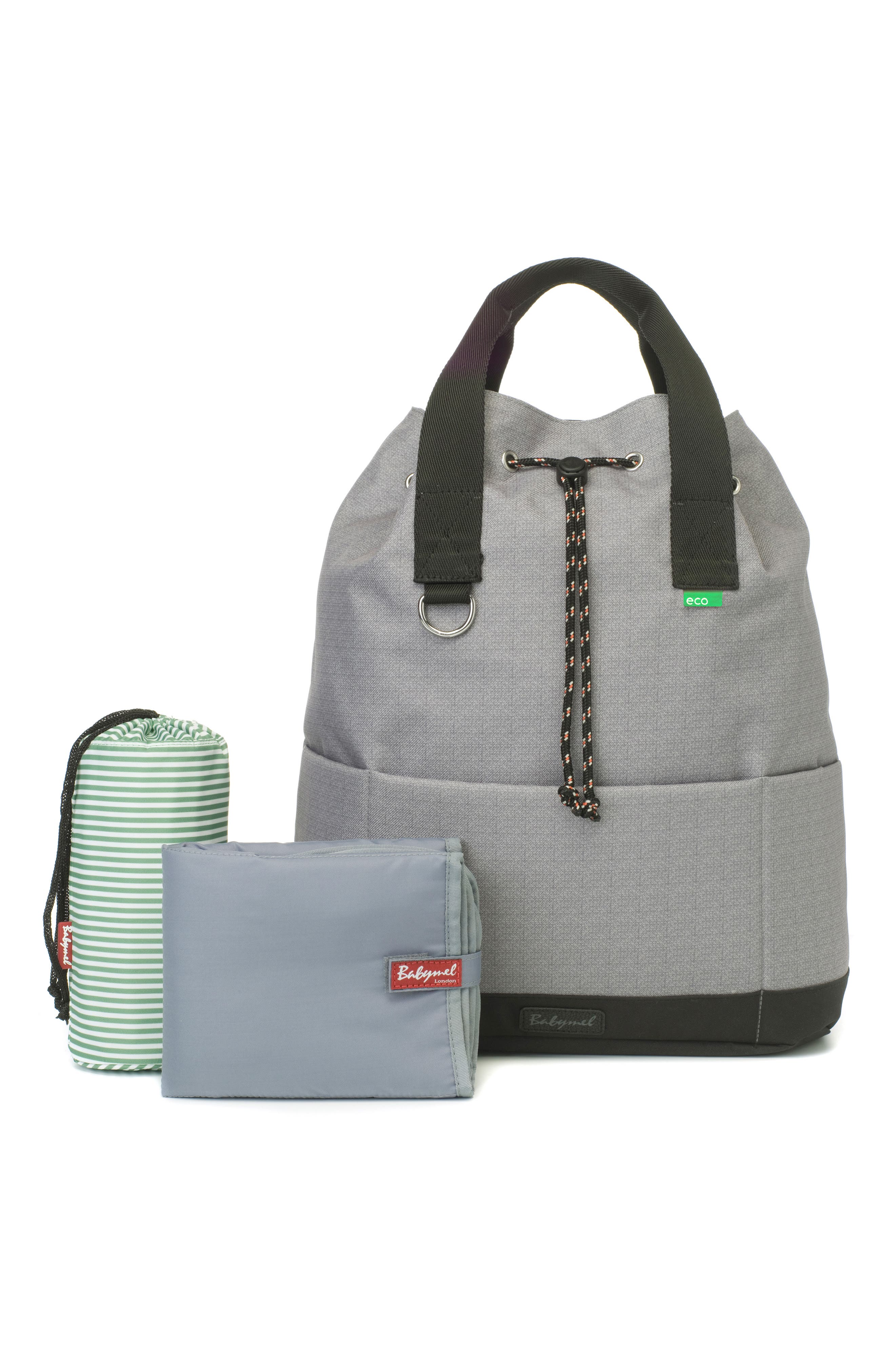 Babymel Eco Top N' Tail Convertible Diaper Backpack, Alternate, color, 