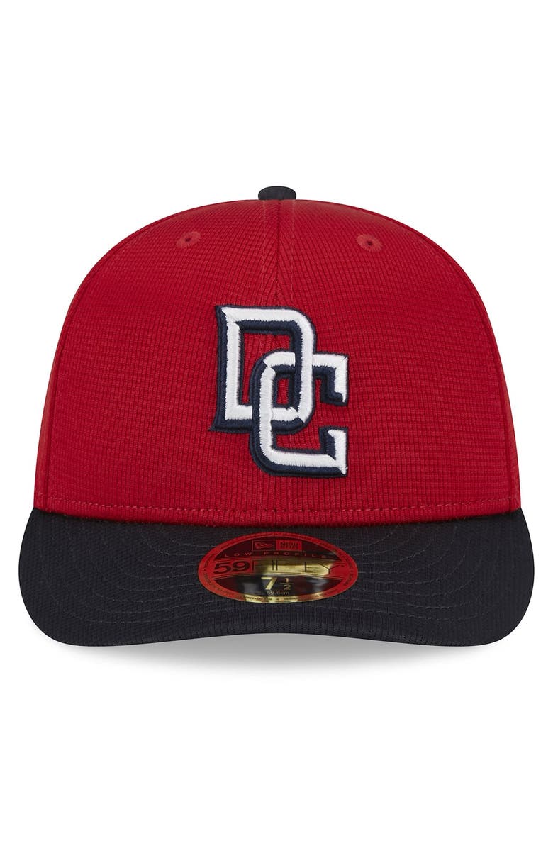 New Era Men's New Era Red Washington Nationals 2024 Batting Practice Low Profile 59FIFTY Fitted Hat, Alternate, color, Red