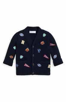 Kids' Varsity Schiffli Cotton Cardigan