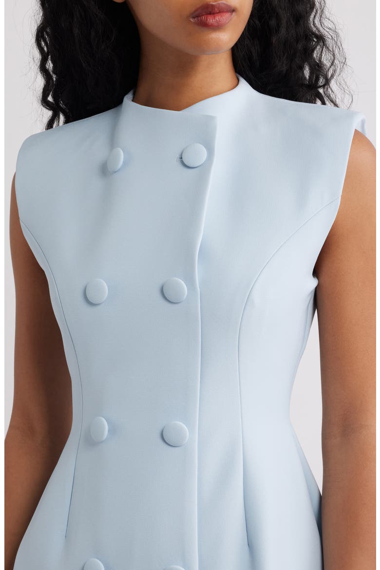 Cap Sleeve Fit & Flare Minidress, Alternate, color, POWDER BLUE