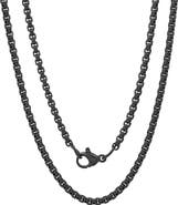 STEELTIME Men's Ion Plated Stainless Steel Chain Necklace