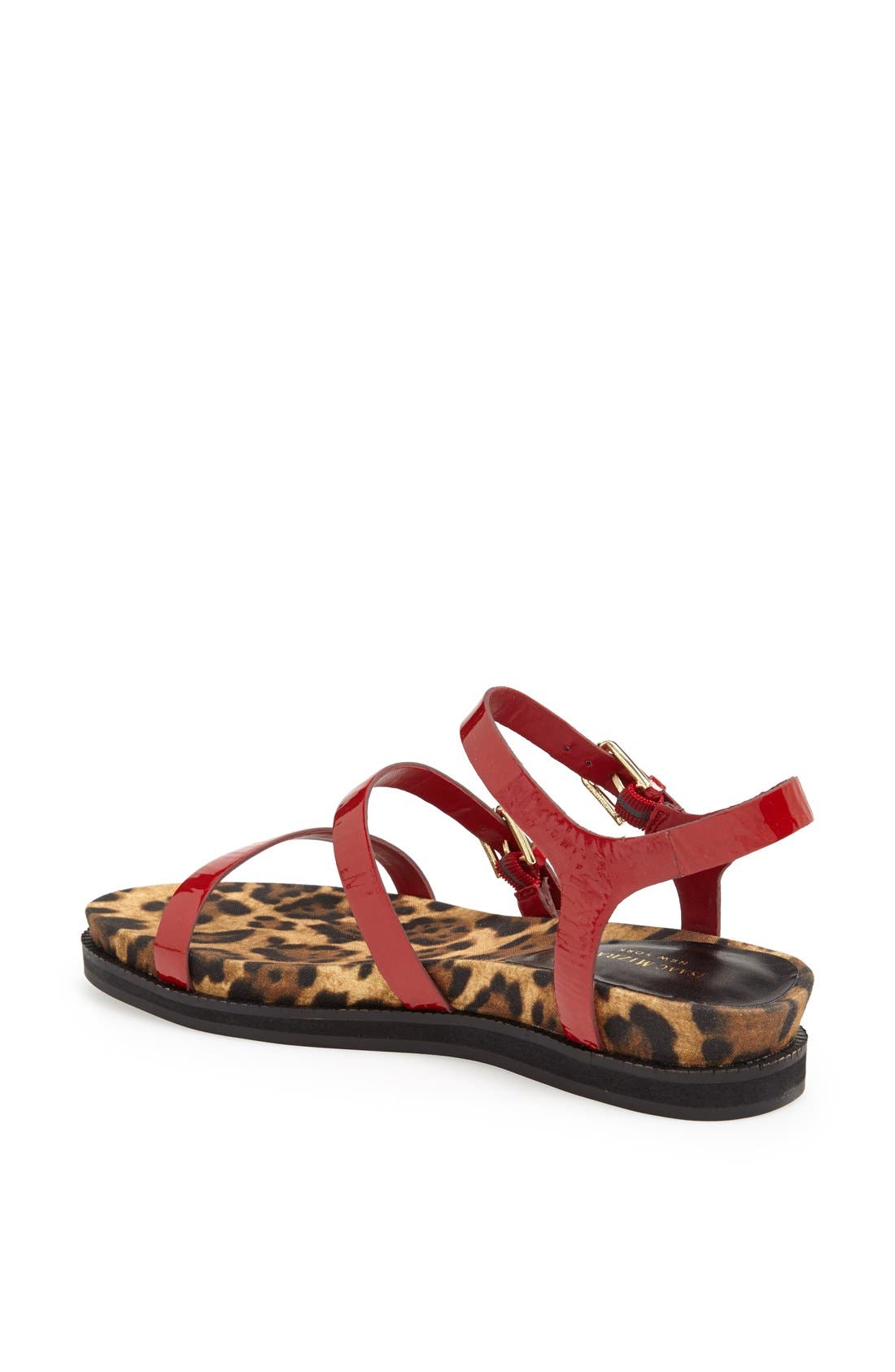 'Beluga' Sandal, Alternate, color, RED PATENT