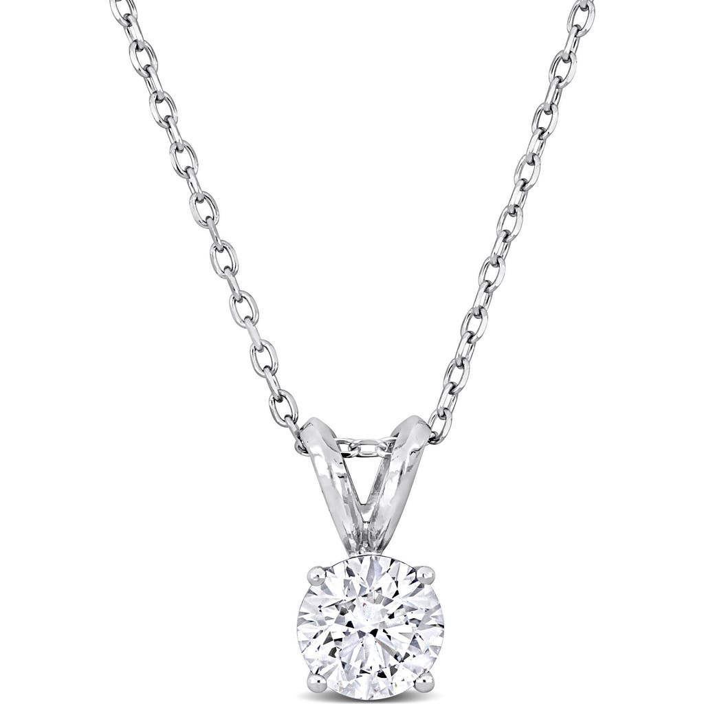 Julianna B. 1 CTW Lab-Grown Diamond Solitaire Necklace Platinum in White Gold  product