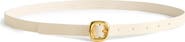 Madewell Puffy Buckle Skinny Leather Belt
