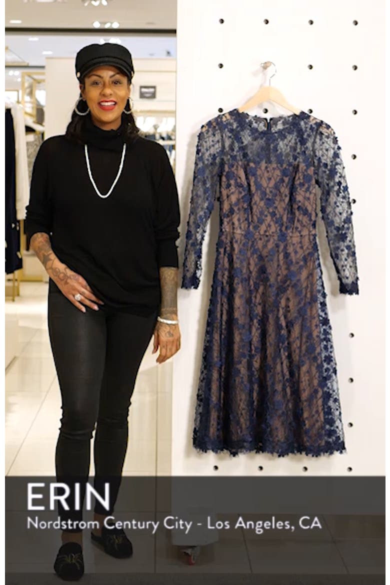 Long Sleeve Lace Cocktail Dress video