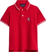 Psycho Bunny Kids' Logan Bunny Pima Cotton Piqué Polo