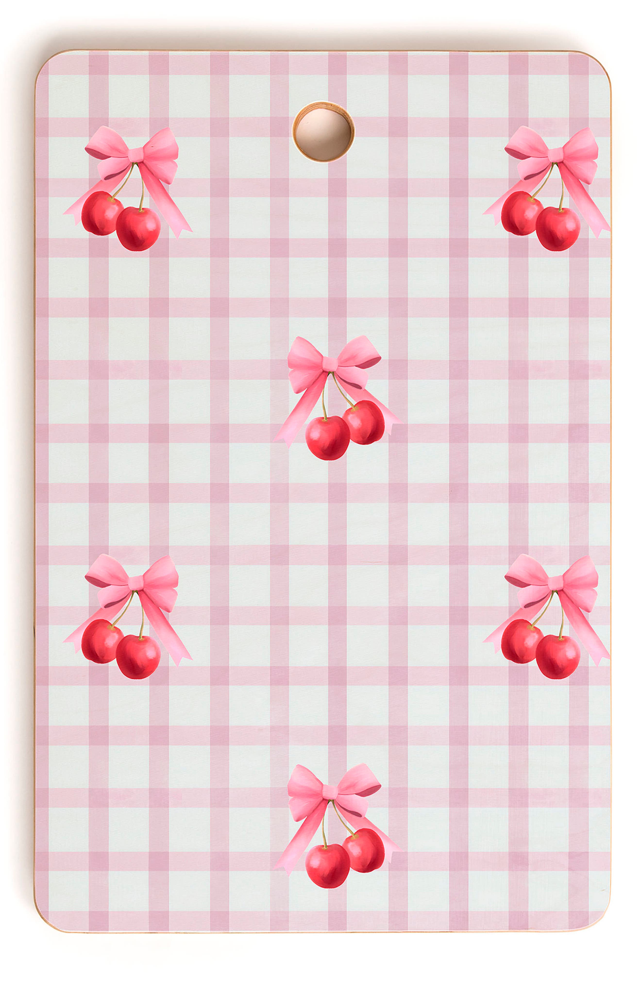 Cherry Checkered Wood Cutting Board