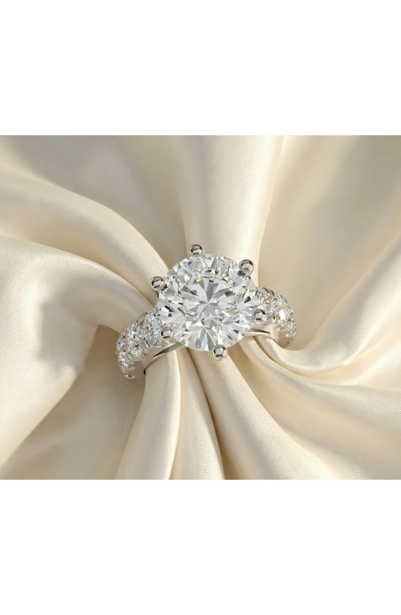 Bliss Diamond Certified 5 1/2 cttw Diamond Engagement Ring 14k Gold Lab Grown, Alternate, color, 14K White Gold