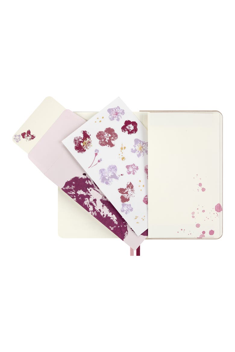 Le NB Sakura Pocket Ruled Notebook, Alternate, color, PINK FLORAL