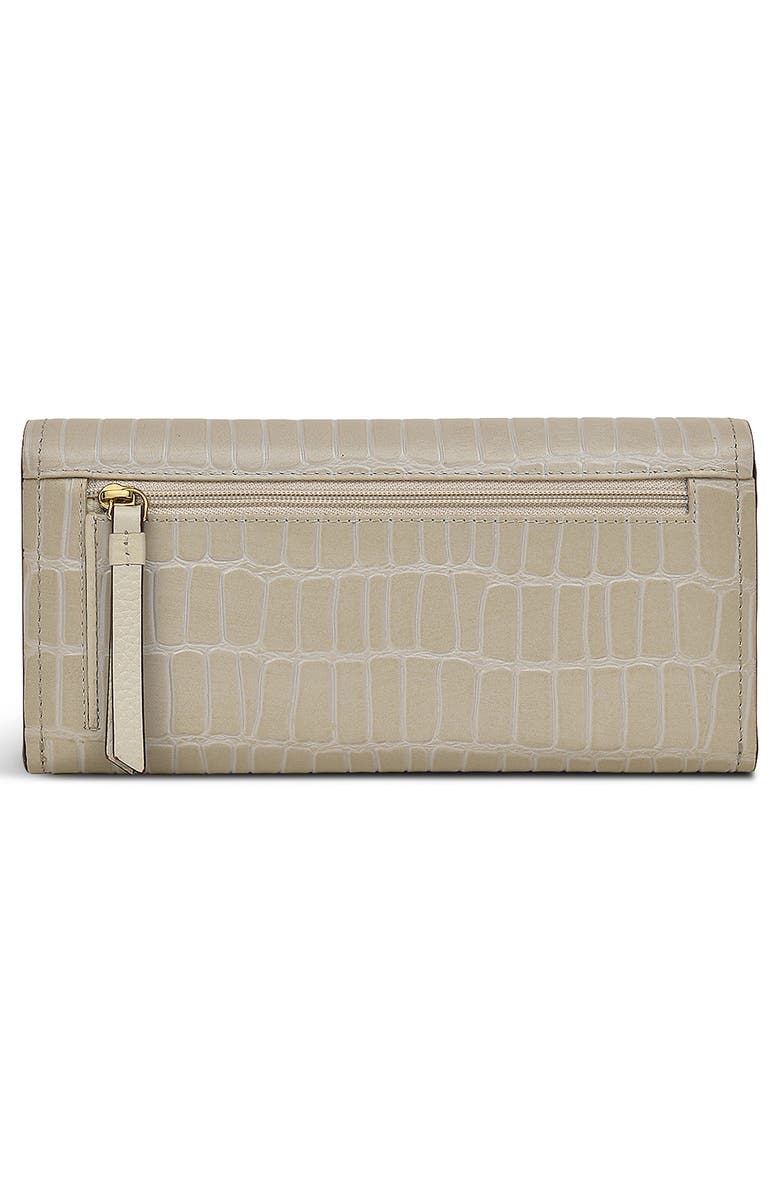 River Road Croc Embossed Leather Wallet
