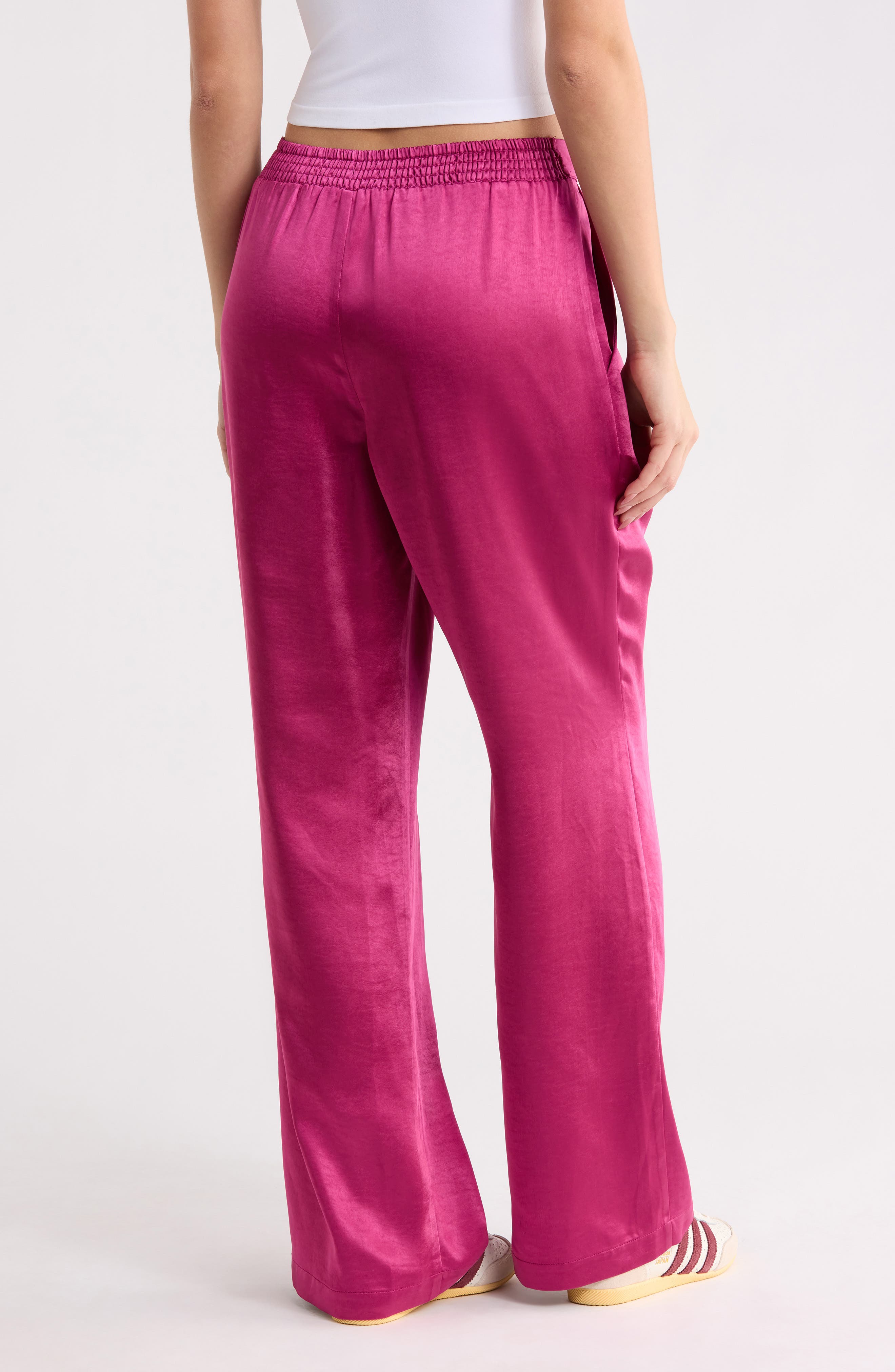 Satin Wide Leg Pants - image 4