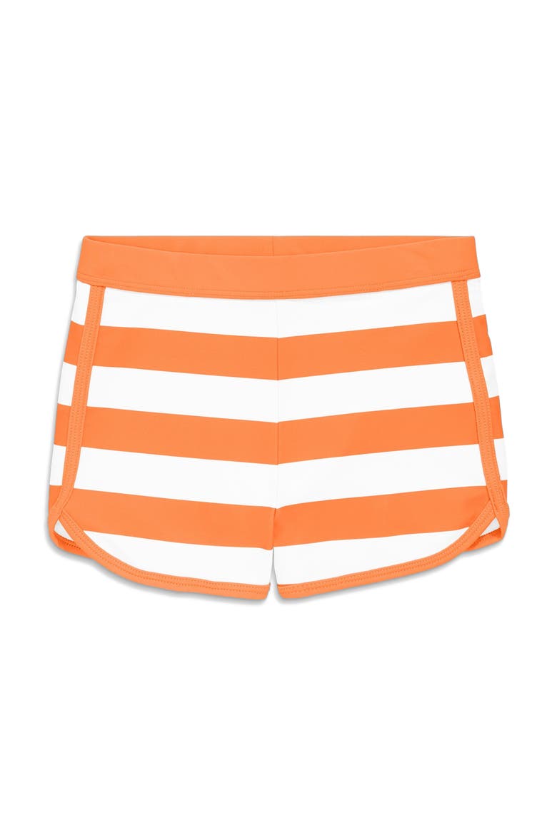 Kids Swim Short In Stripe, Main, color, Cantaloupe White Stripe