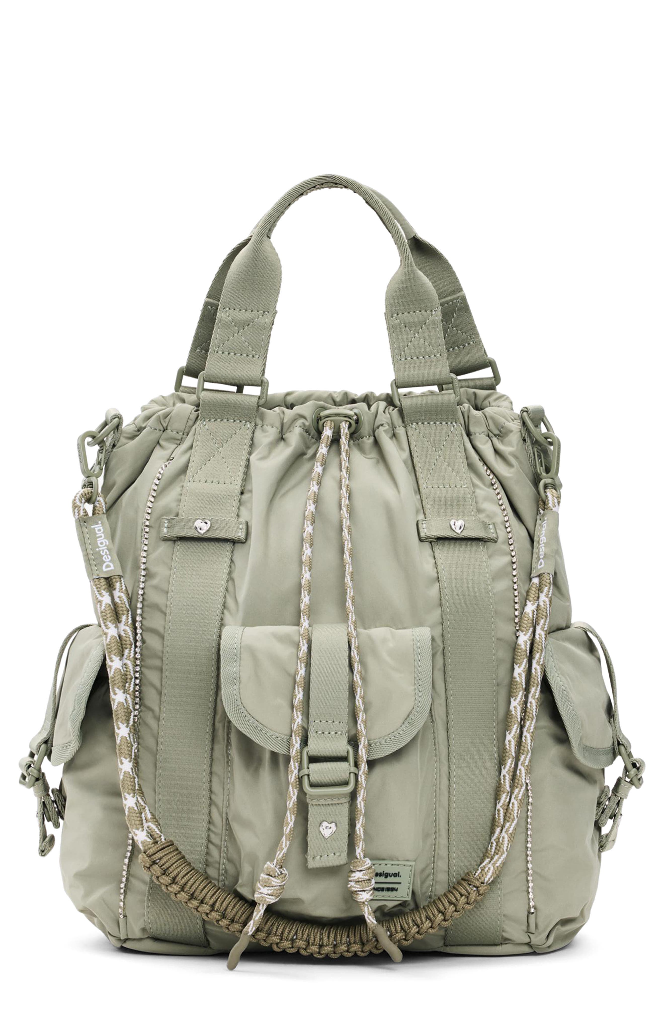 Medium Convertible Backpack, Main, color, KHAKI