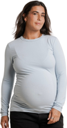 Nom Maternity Liv Long Sleeve Maternity Crew Neck Tee