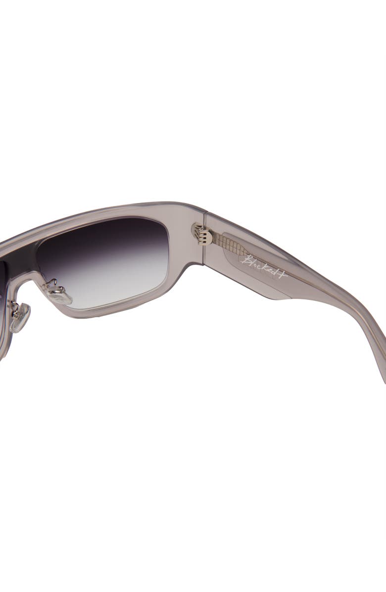 DEZI Blockdt 127mm Oversize Shield Sunglasses, Alternate, color, Blocked Gray / Faded Flash