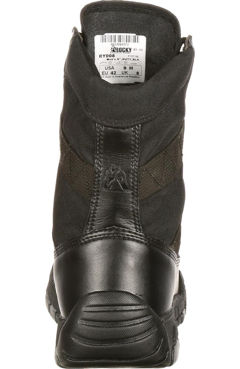 Rocky Military Inspired Public Service Boot, Alternate, color, Black