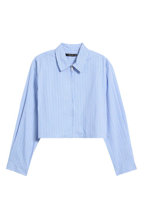 Winger Stripe Zip Top