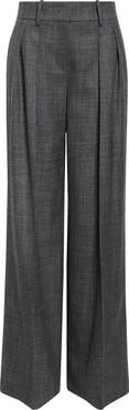 Michael Kors Collection Pleated Slouch Wool & Silk Trousers