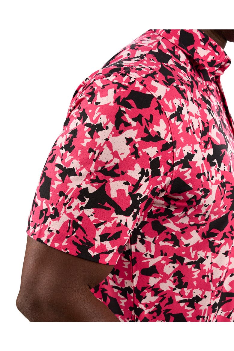 Camo Mix Polo, Alternate, color, Pink
