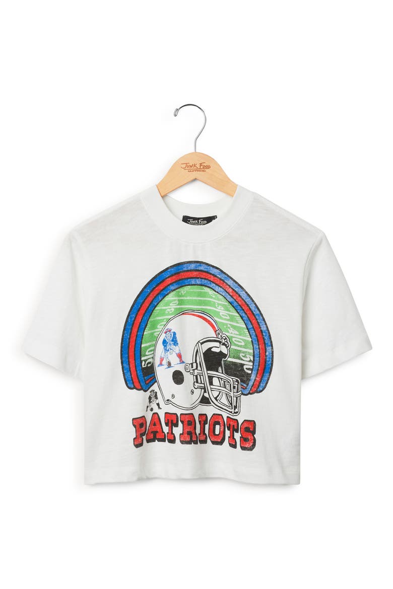 Patriots Graphic Cropped T-Shirt, Main, color, VINTAGE WHITE