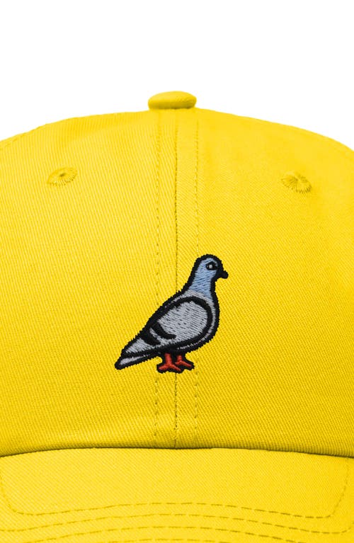 Dalix Pigeon Embroidered Everyday Hat In Gold
