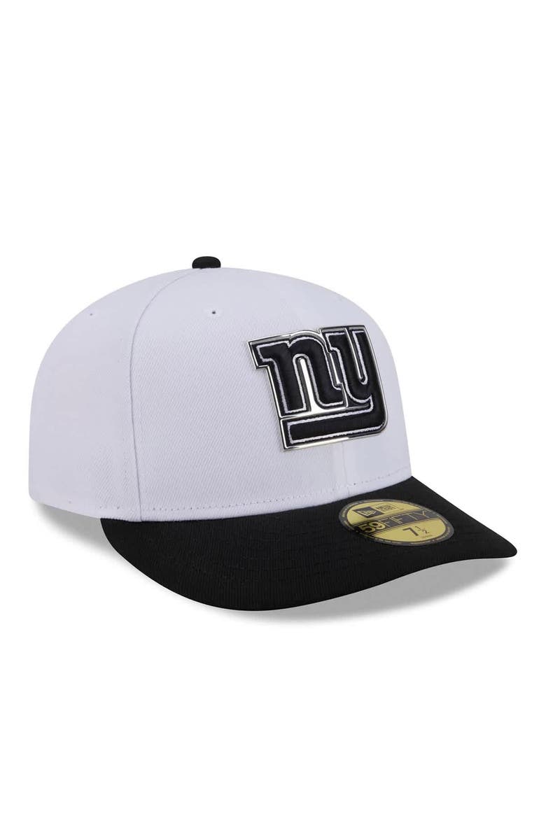 New Era Men's New Era White/Black New York Giants 2026 NFL Draft Pre-Curved 59FIFTY Fitted Hat, Alternate, color, White