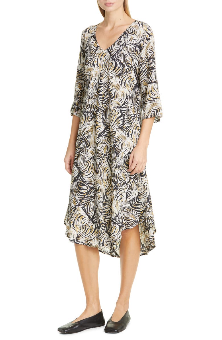 Masai Copenhagen Nora Print Midi Dress, Main, color, 