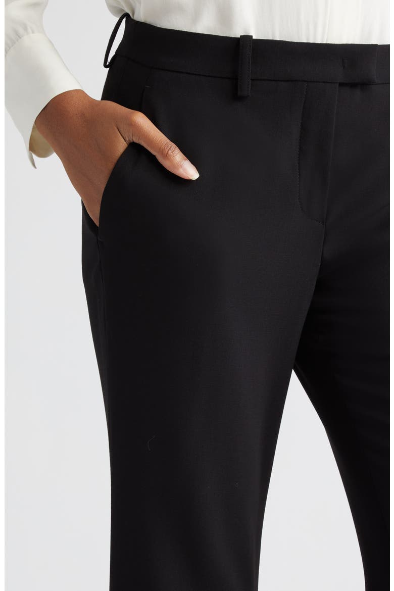 Joplin Virgin Wool Bell Bottom Pants, Alternate, color, BLACK