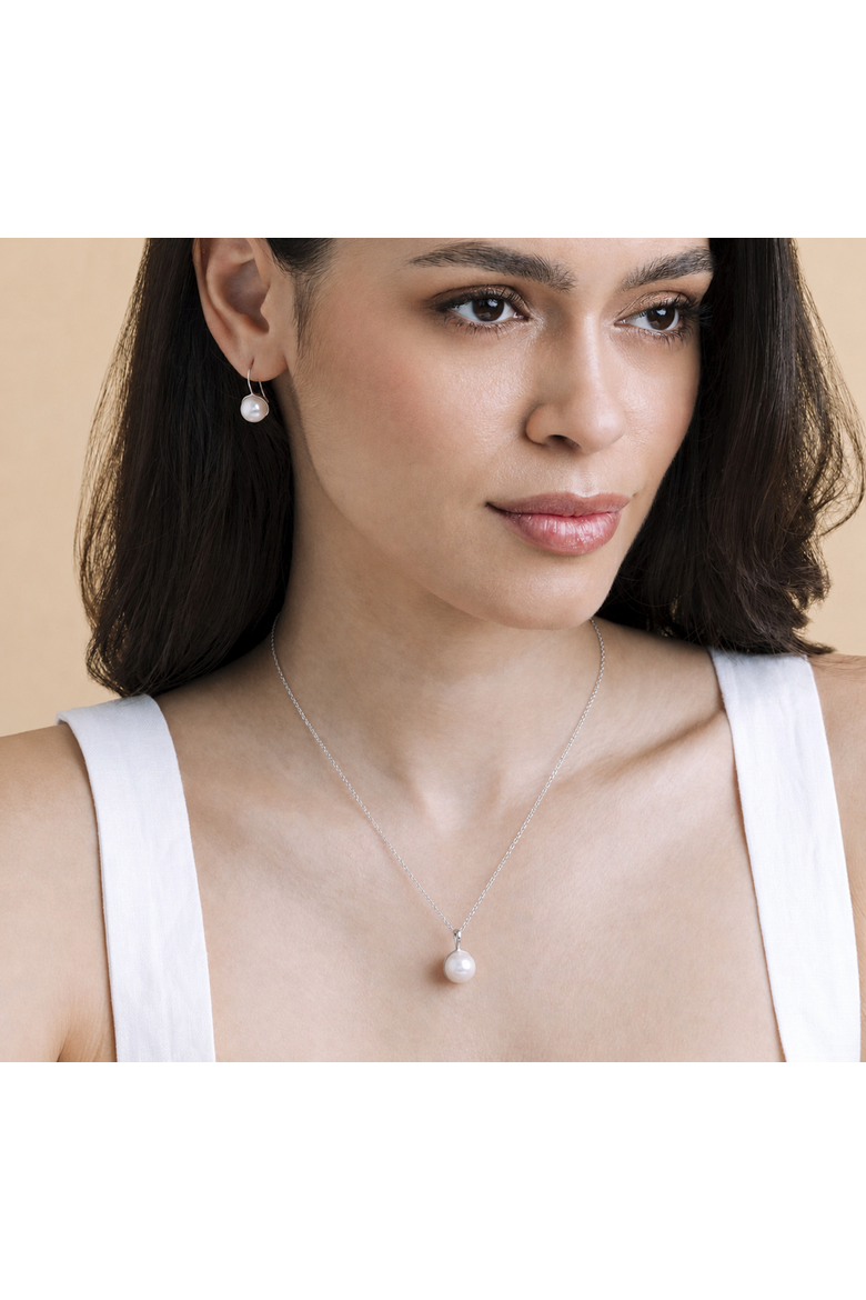 South Sea Pearl Harriett Pendant, Alternate, color, White Gold