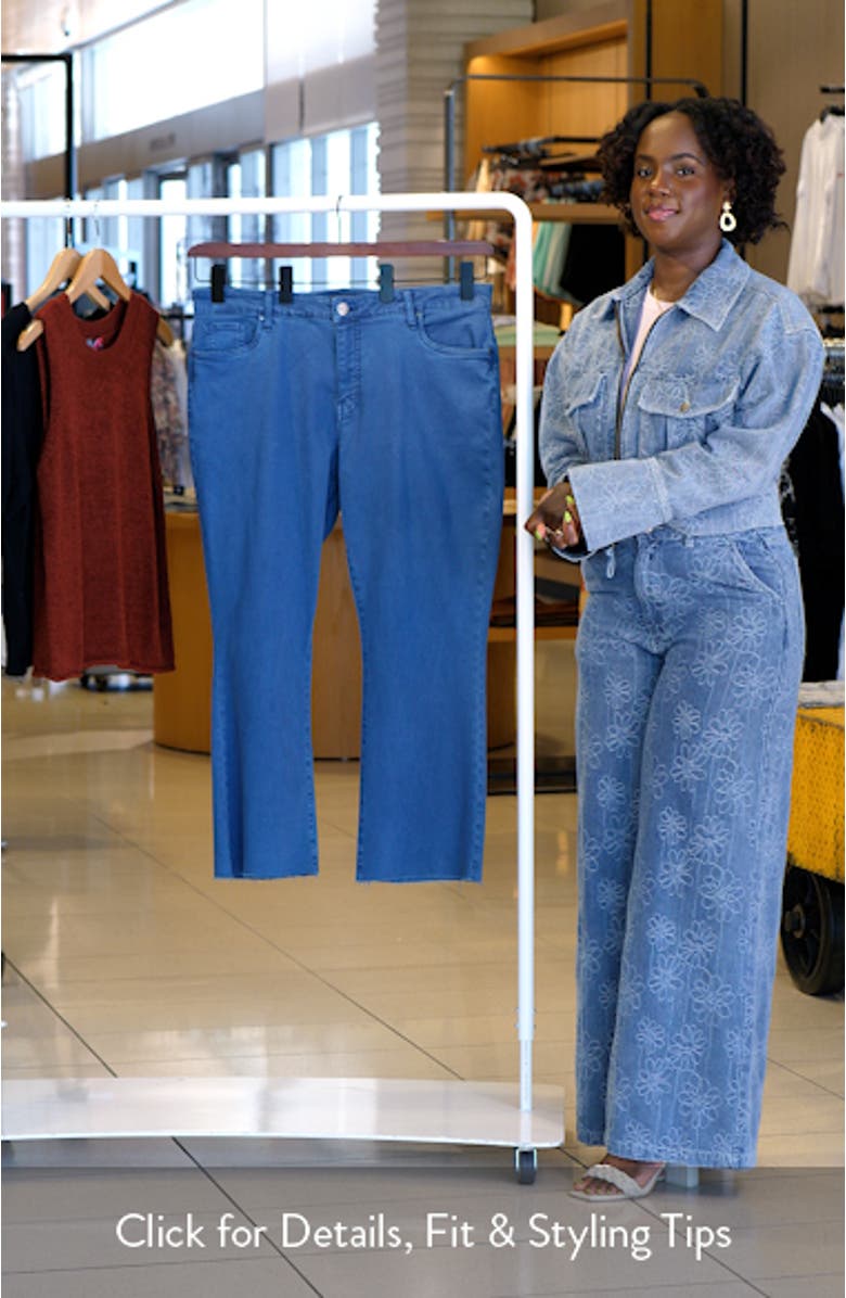 Kelsey Raw Hem High Waist Ankle Flare Jeans, sales video thumbnail