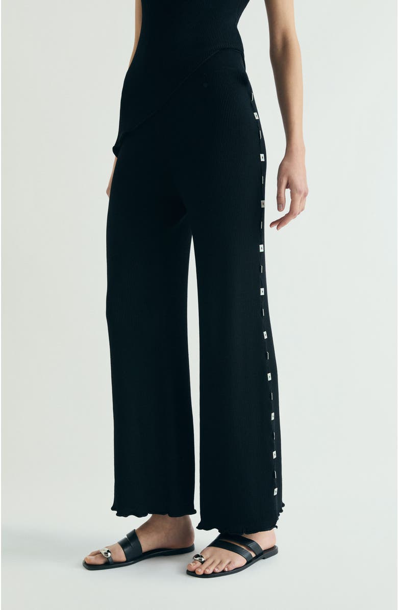 Scalpers Buttons Knit Pant, Main, color, Black