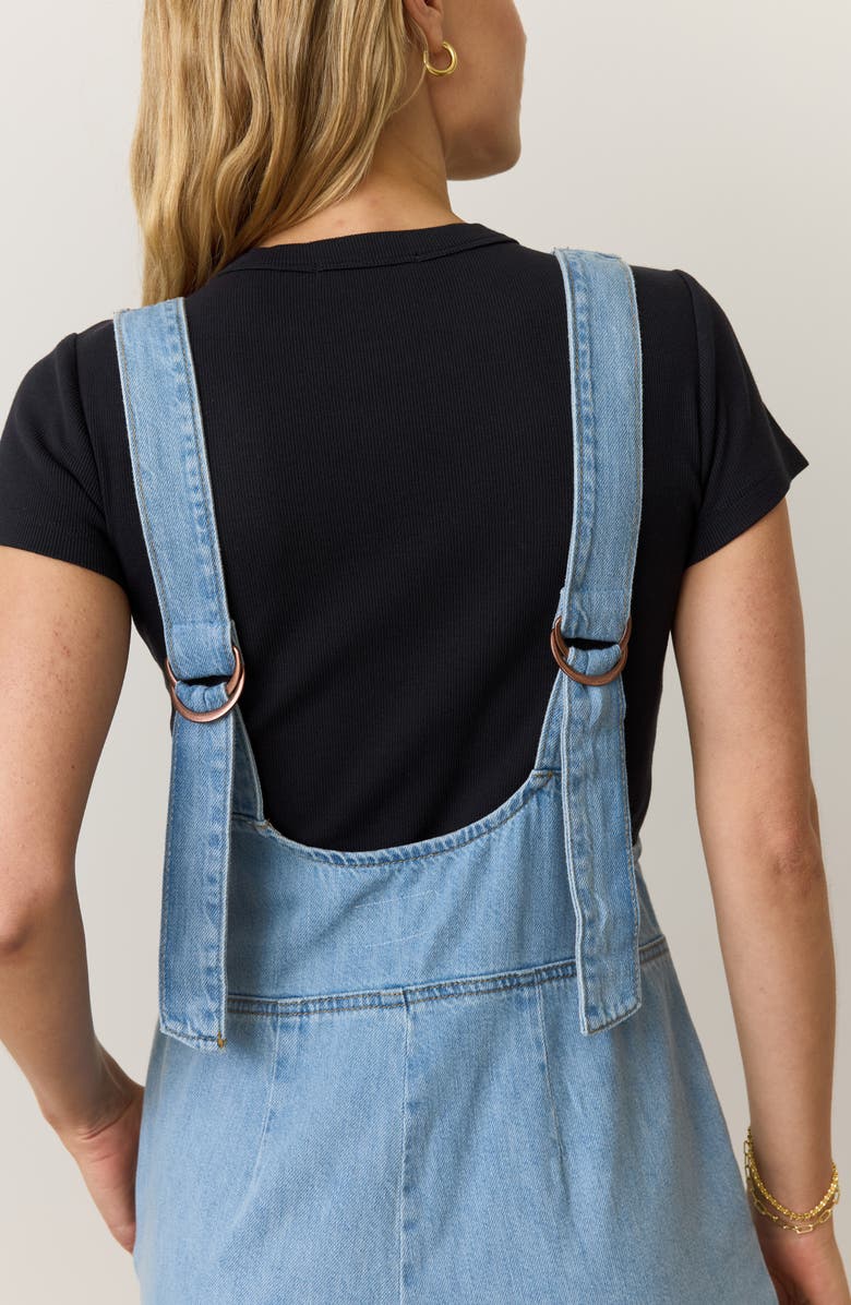 Marine Layer Layla Wide Leg Denim Jumpsuit, Alternate, color, 