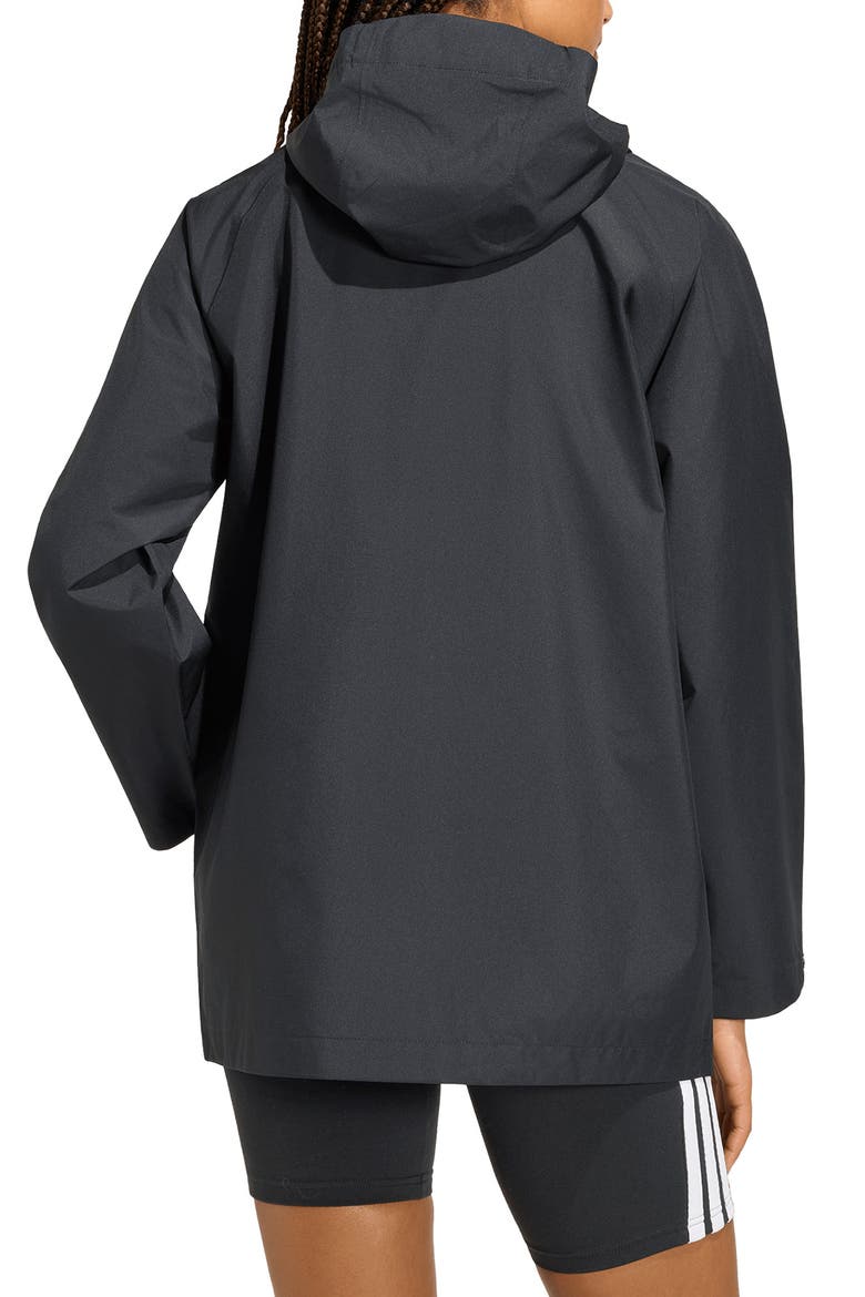 Essentials Rain Parka, Alternate, color, BLACK