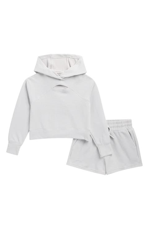 Kids' Supreme Waffle Zoe Hoodie & Shorts Set