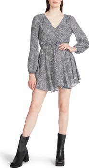 Steve Madden Kara Long Sleeve A-Line Dress