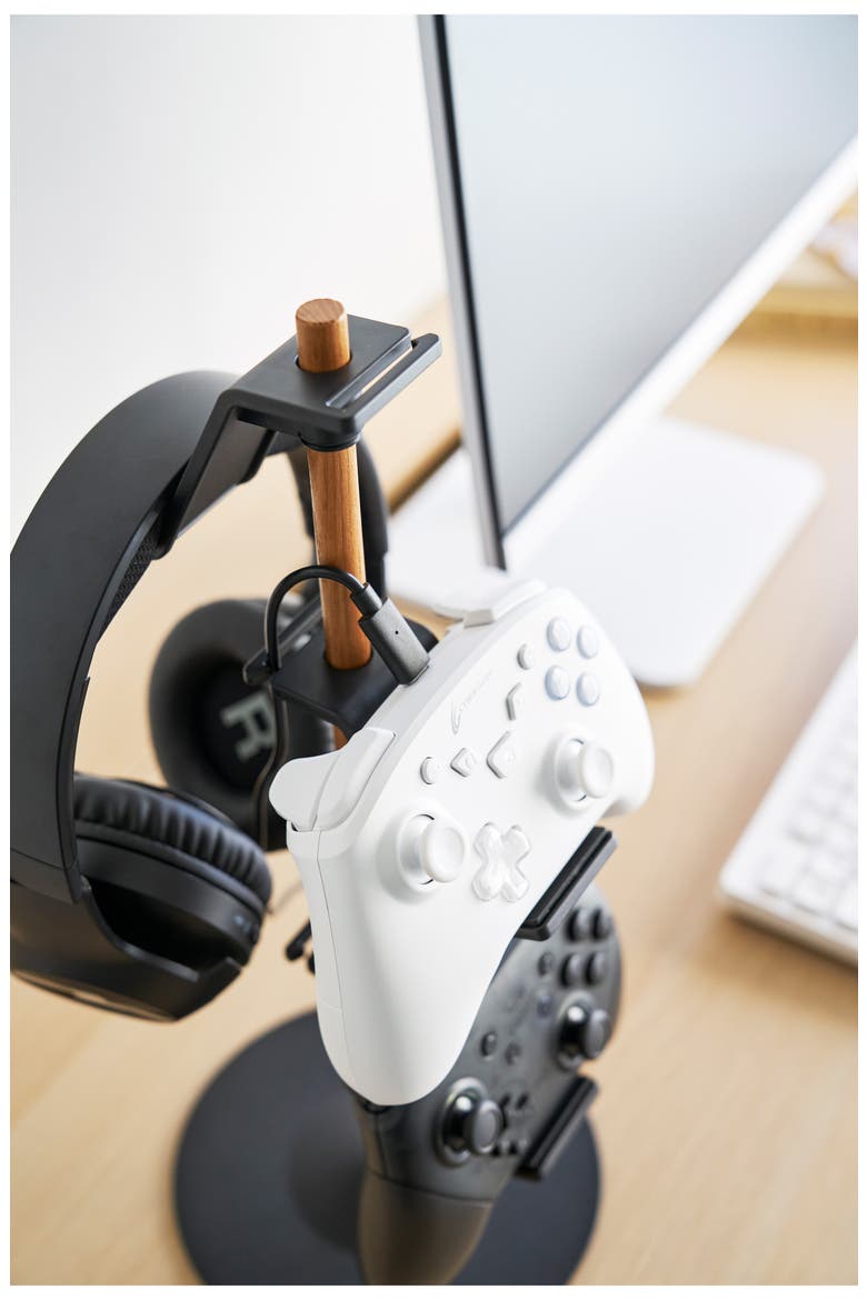 3-Tier Controller Stand, Alternate, color, BLACK
